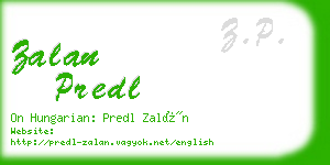 zalan predl business card